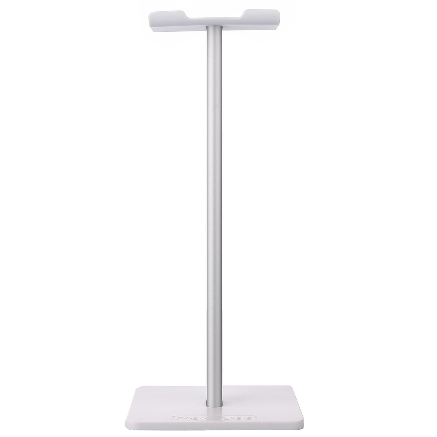 Headset holder & Headphone Stand-Black and Silver (silver)