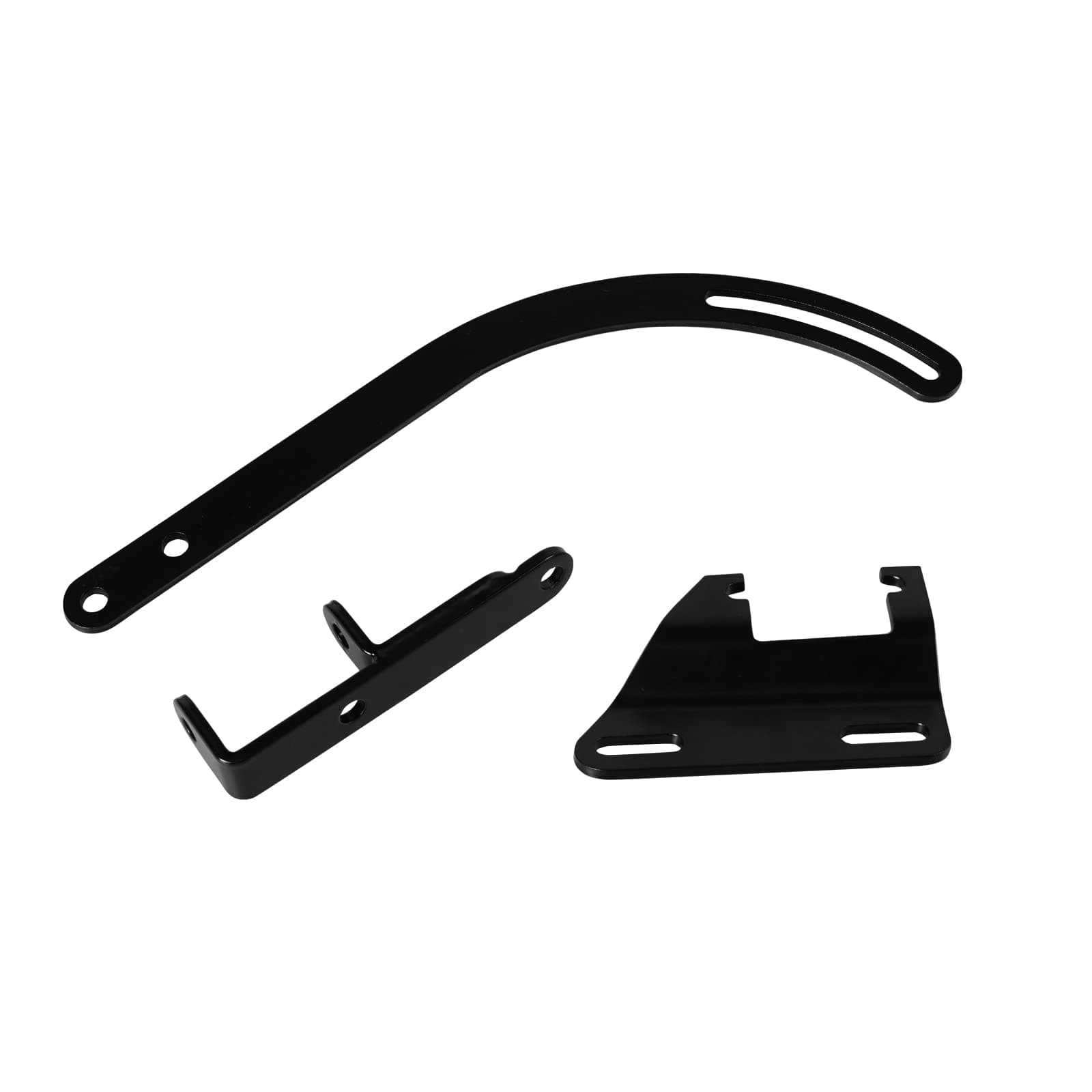 Alternator Bracket Kit Compatible with Small Block Chevy SWP SBC 283 305 327 350 Short Water Pump Drivers Side Black