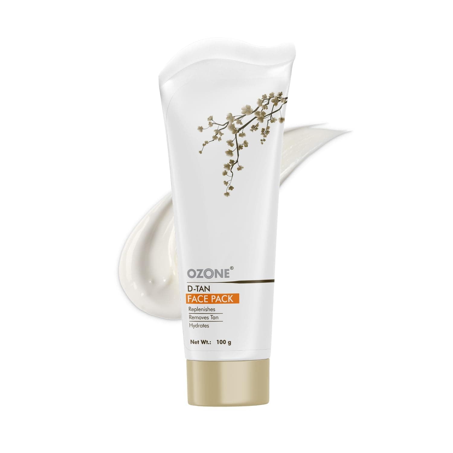 Ozone D-Tan Face Pack | Removes Tan, Minimizes Pores & Deeply Hydrates | 100 gm | Enriched with Arbutin, Kaolin Clay & Shea Butter | For Men & Women | All Skin Types