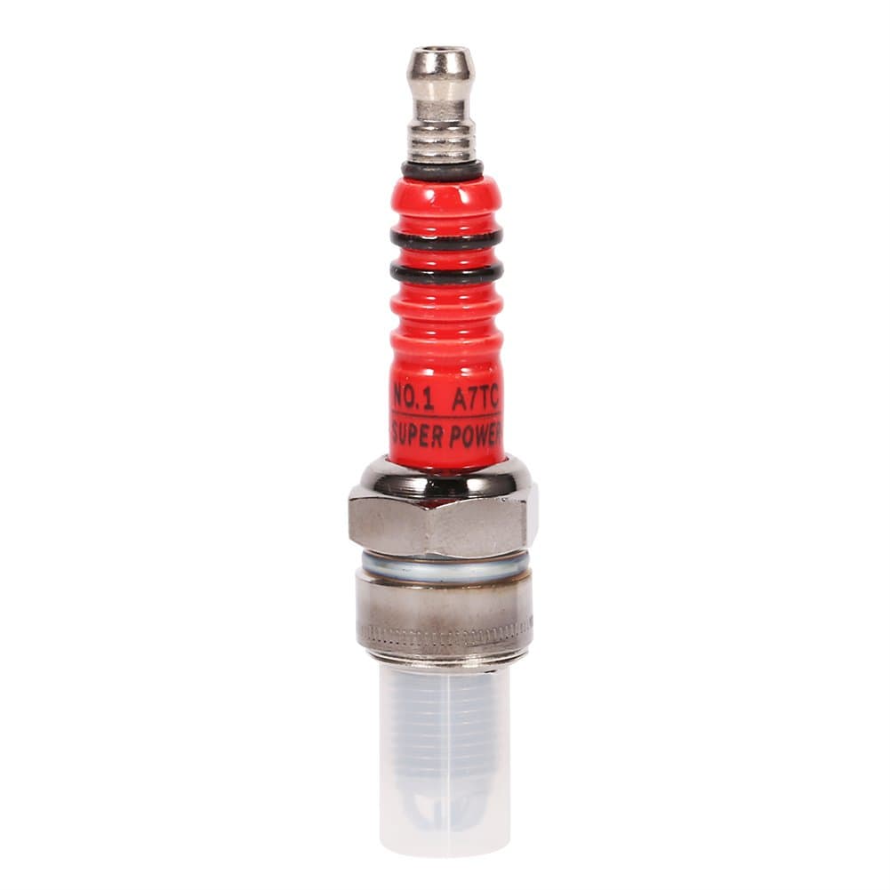 Akozon 3 Electrode Spark Plug for GY6, High Performance Spark Plug for Scooter ATV Quad GY6 50cc 110cc 125cc 150cc NGK