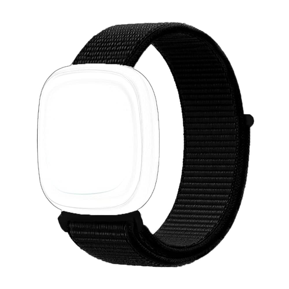 CellFAtherSoft Nylon Band Straps Compatible with Fitbit Sense/Fitbit Versa 3,Replacement Wristbands for Women Men (Jet Black)