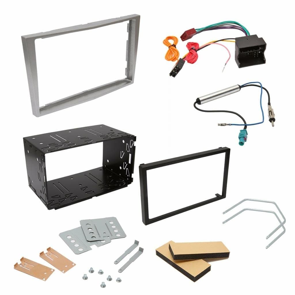 Inex Facia Adaptor Cage Fitting Kit Silver 2 DIN Silver Radio Stereo IX-FKC-VX-103