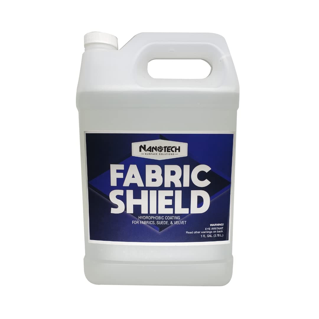 Nanotech Surface Solutions Fabric-Shield, Fabric Guard, Liquid Repellent for Fabrics, Upholstery, Suede, Textile Shield, Wine, Coffee Stain Protector (1 Gallon)