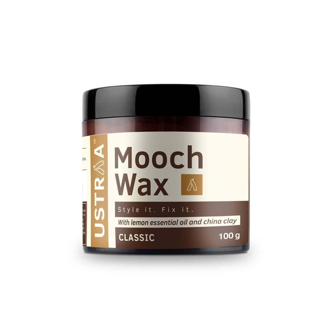 Ustraa Beard and Mooch Wax for Beard Styling, 100g
