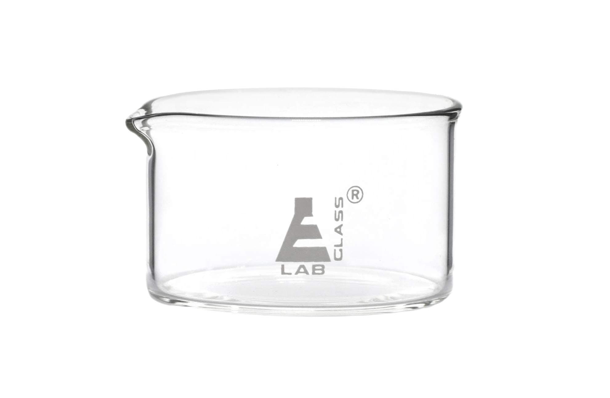 Crystallizing Dish, 40ml - Flat Bottom, with Spout - Borosilicate 3.3 Glass - Laboratory, Kitchen, Crafts