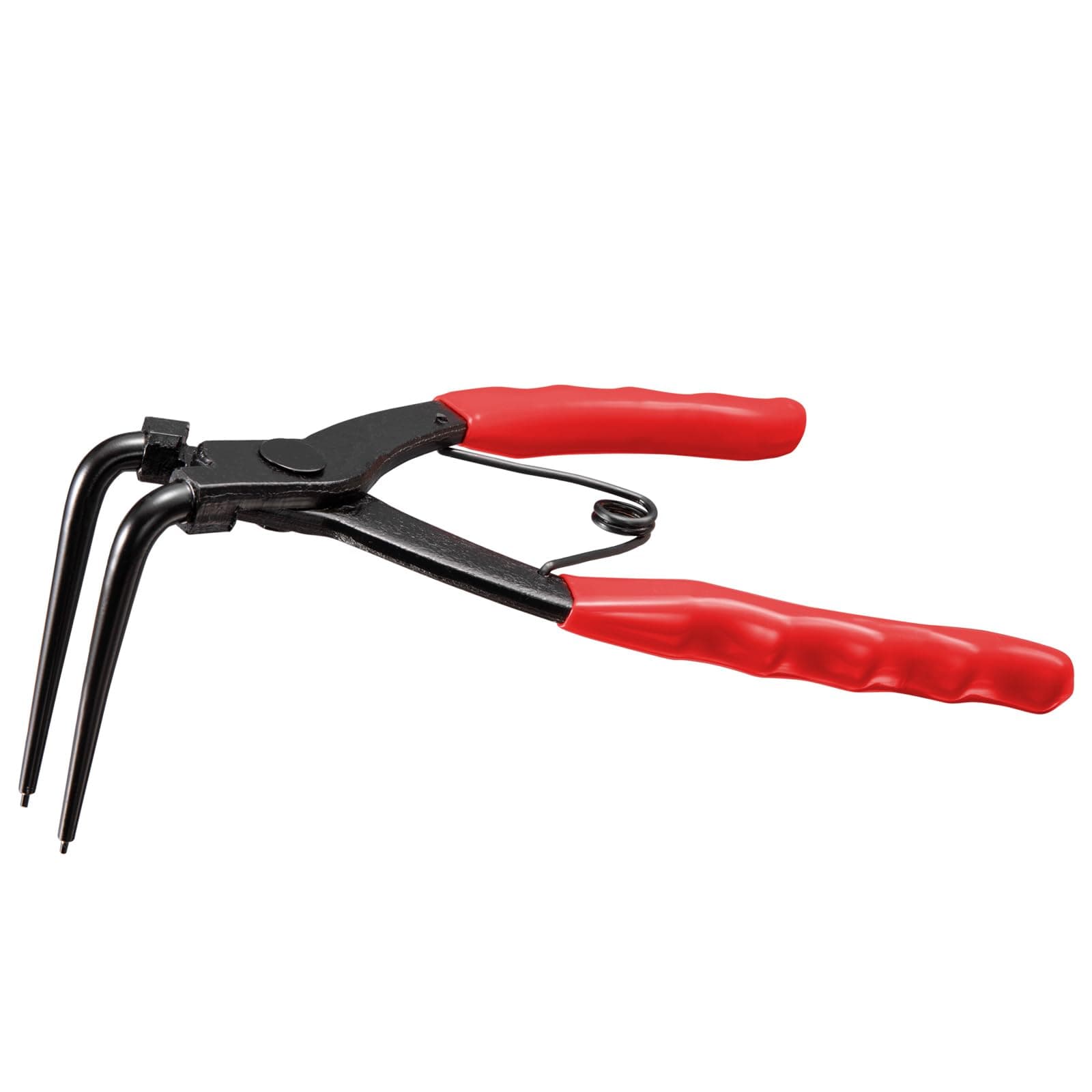 Snap Ring Pliers Heavy Duty, Internal C-Clip Circlip Pliers – 90 Degree Long Nose Bent for Trucks Motorcycles Cars, Red