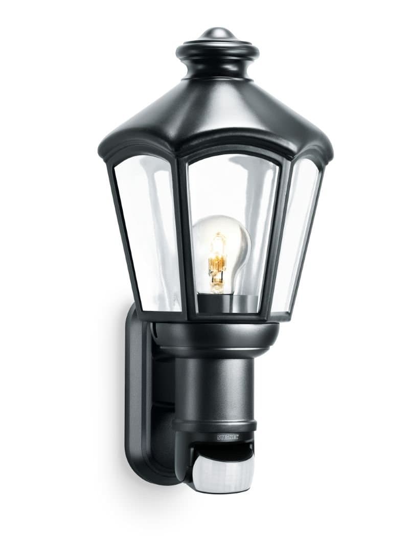 Steinel L 562 S - outdoor sensor light with 140° motion detector, max. 12 reach, max. 60 W, hand-blown glass shade