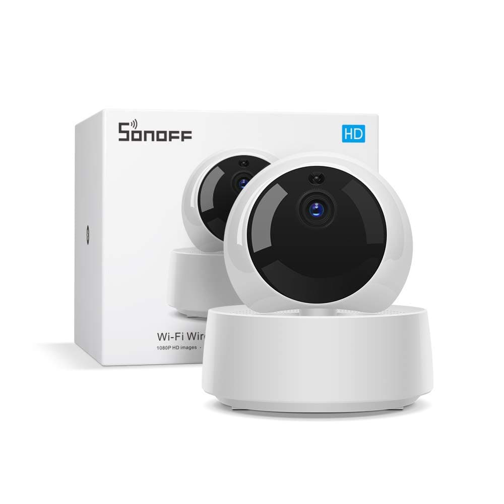 SONOFF1080P HD Indoor Camera, Smart WiFi Security Camera with Cloud Storage, IR Night Vision, Motion Detection, 2-Way Audio, Remote Monitor, Works with SONOFF Smart Switches and Plugs (GK-200MP2-B)