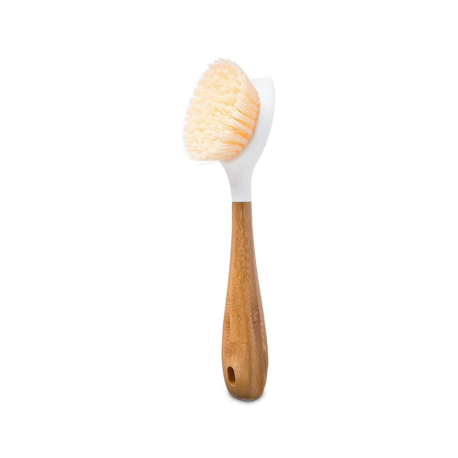 Be Good - Bamboo Handle Dish Brush – Sustainable Kitchen Cleaning with Tough Bristles - Natural Dish Scrubber, Nonstick & Cast Iron Cleaner - Long Handle Brush for Dishes, Pots, and Pans
