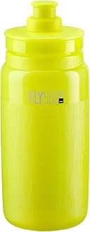 ELITE Fly Tex Cycling Water Bottle 550ml – Yellow Fluo – Ultra-Lightweight, BPA-Free, Easy-Squeeze Sports Bottle for Road, MTB & Gravel