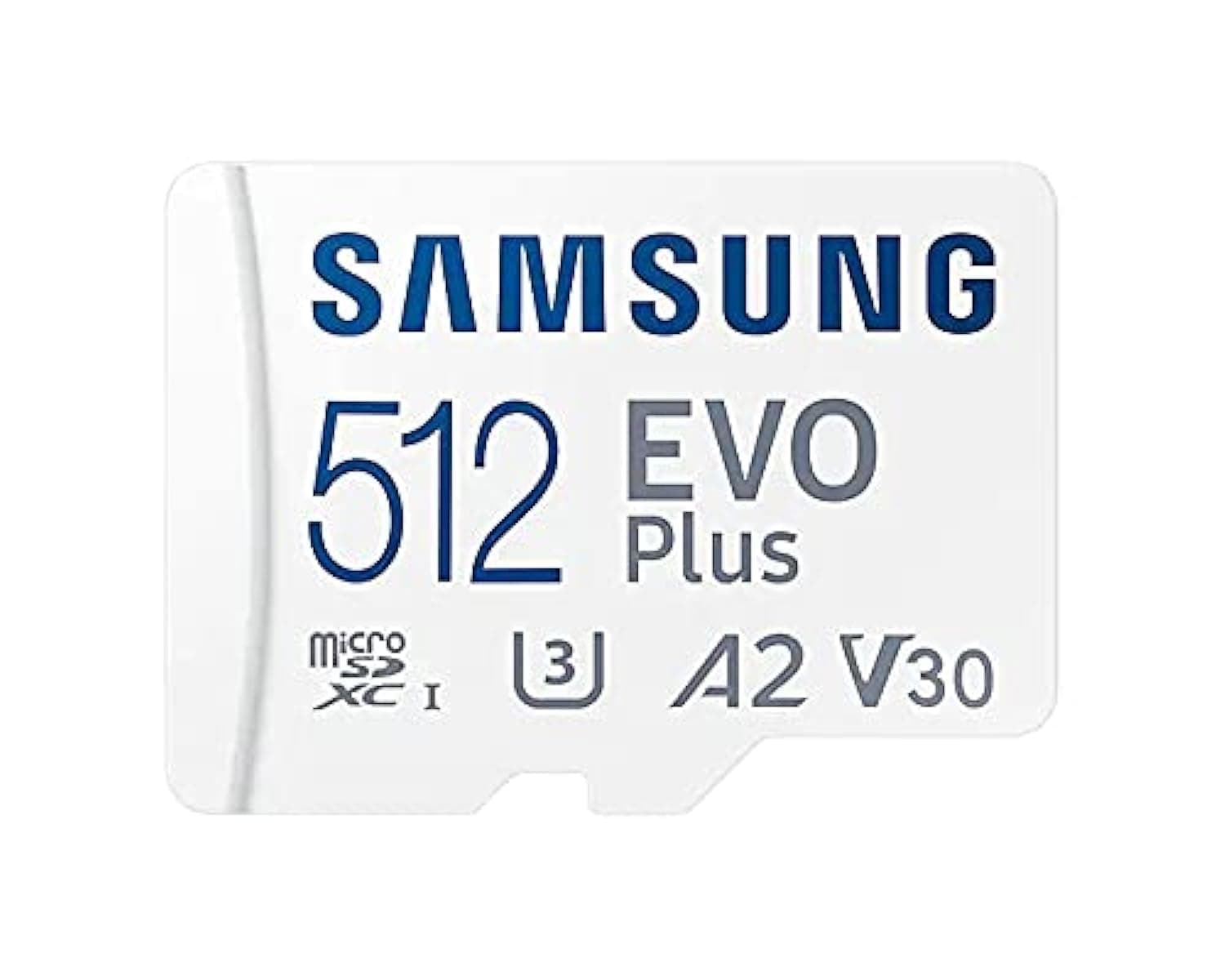 Evo Plus microSD SDXC U3 Class 10 A2 Memory Card 130MB/s with SD Adapter 2021 (512GB)