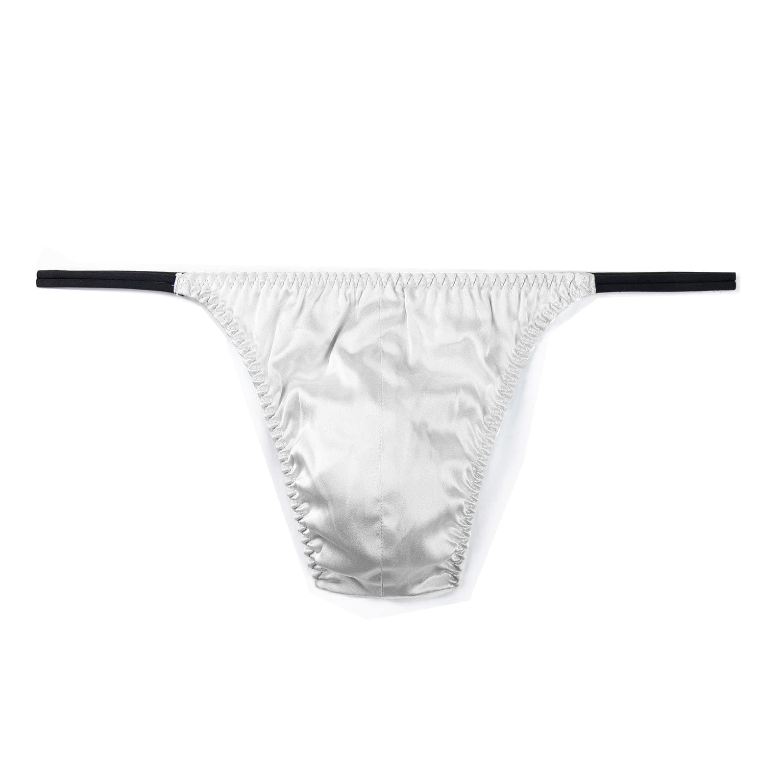 Men's Silk Satin Thong Pouch T - Back Bikini G-String Underwear