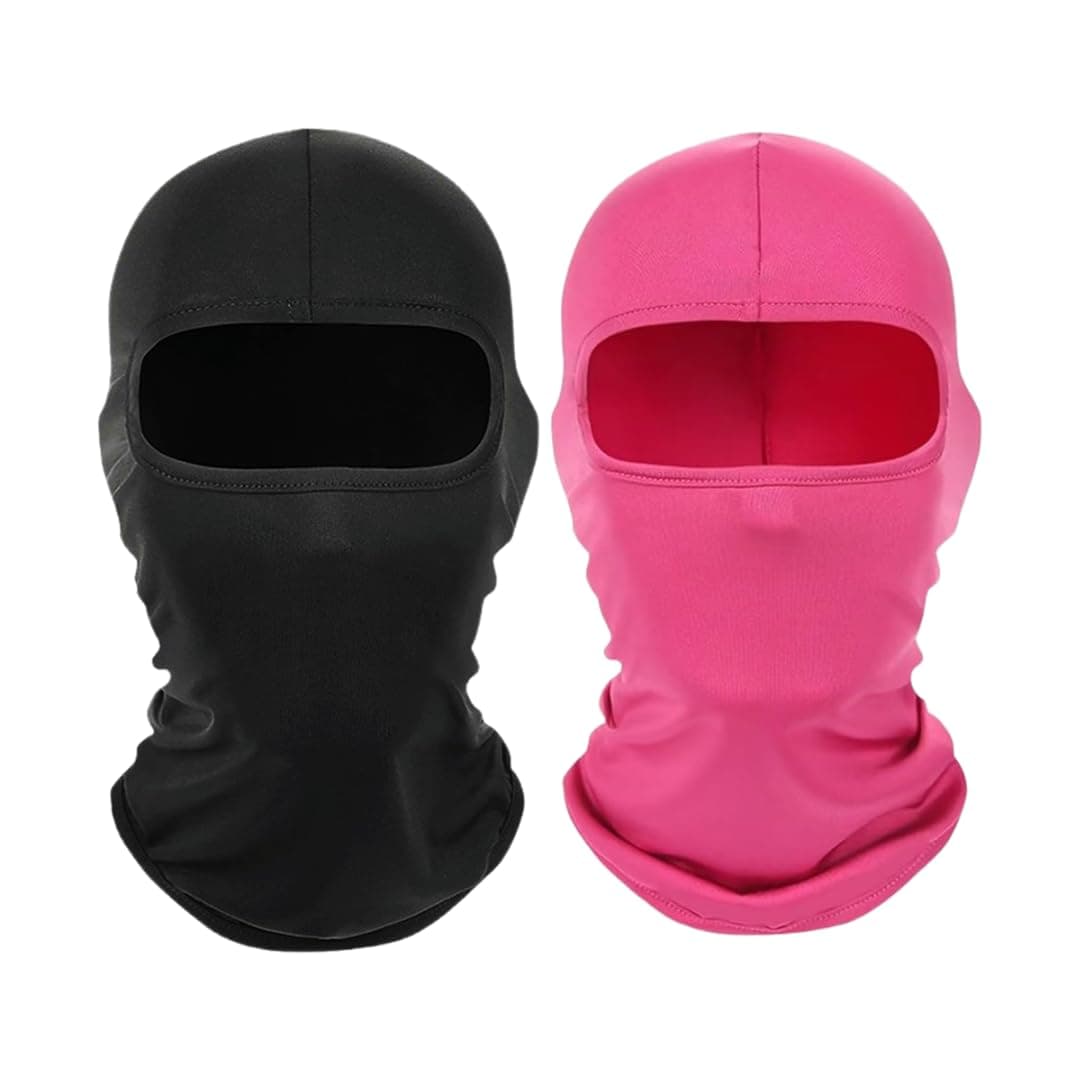 2 Pieces Thin Balaclava Ski Mask Head Mask Full Face Mask Windproof Sun UV Protection Hood for Women Men