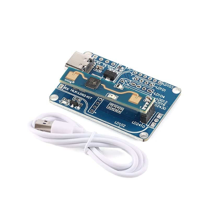 HLK-LD2410B 24GHz Human Presence Radar Module Test Kit with Bluetooth LD2410 Smart Human Detection Sensor Module Board with Bluetooth Test Kit