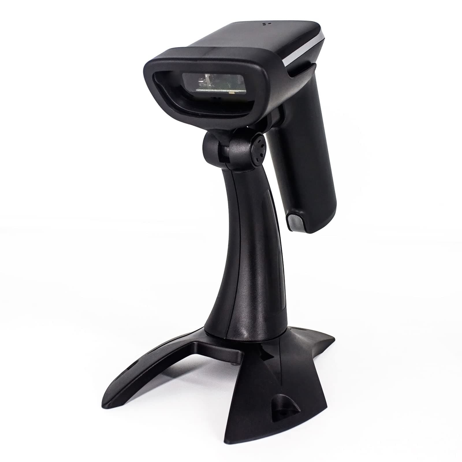 Alacrity 2D 1D Wireless Barcode Scanner with Stand,QR Datamatrix PDF417,2in1 2.4G Wireless USB Wired Handheld Bar Code Reader,Capture Barcodes from Mobile Phone Screen,with Vibration Function,6708DA