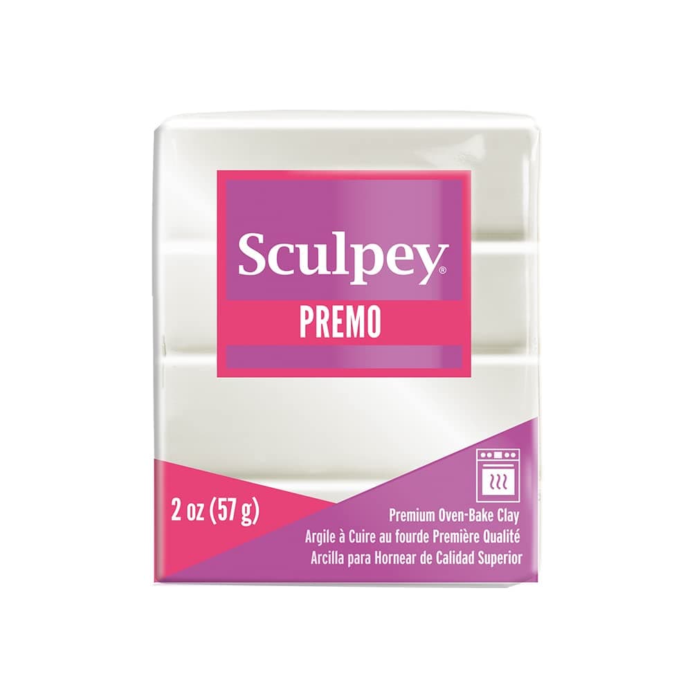Sculpey Polyform Premo! Polymer Clay 2 Oz: Pearl