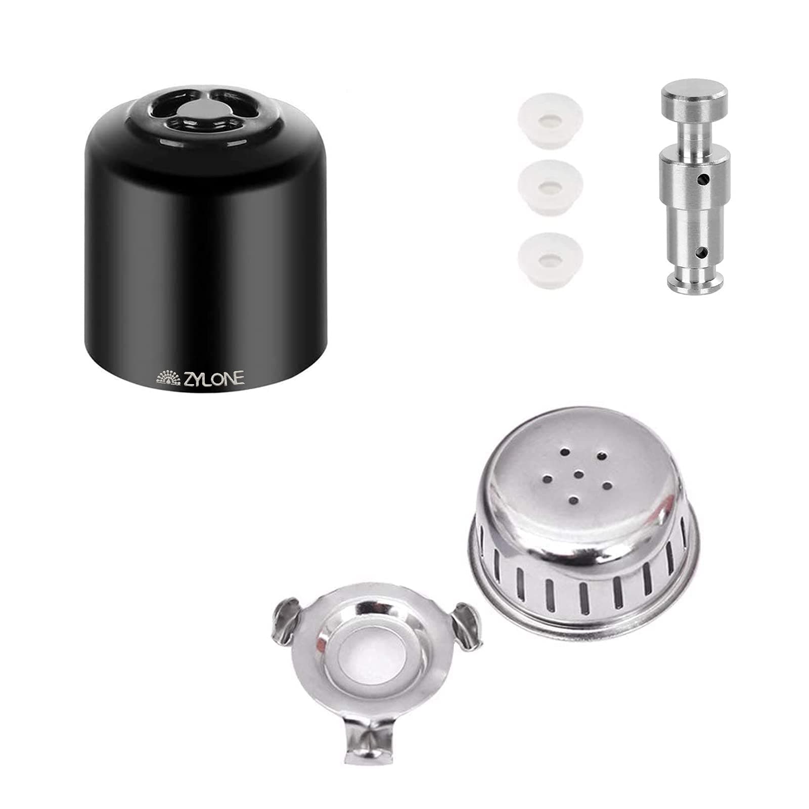 Steam Release Handle, Original Float Valve Replacement Parts with 3 Silicone Caps for Instant Pot Ultra 3, 6, 8 Qt，Instant Pot Duo/Duo Plus 3, 5, 6 Qt by ZYLONE