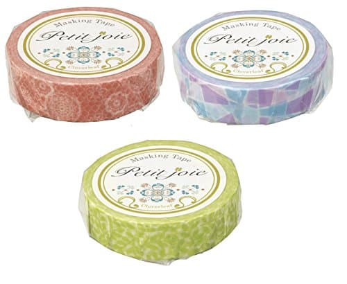 Nichiban Petit Joa Masking Tape 3 patterned insert 15 mm PJMT - 15 SAZ 3 P 01 tulle lace