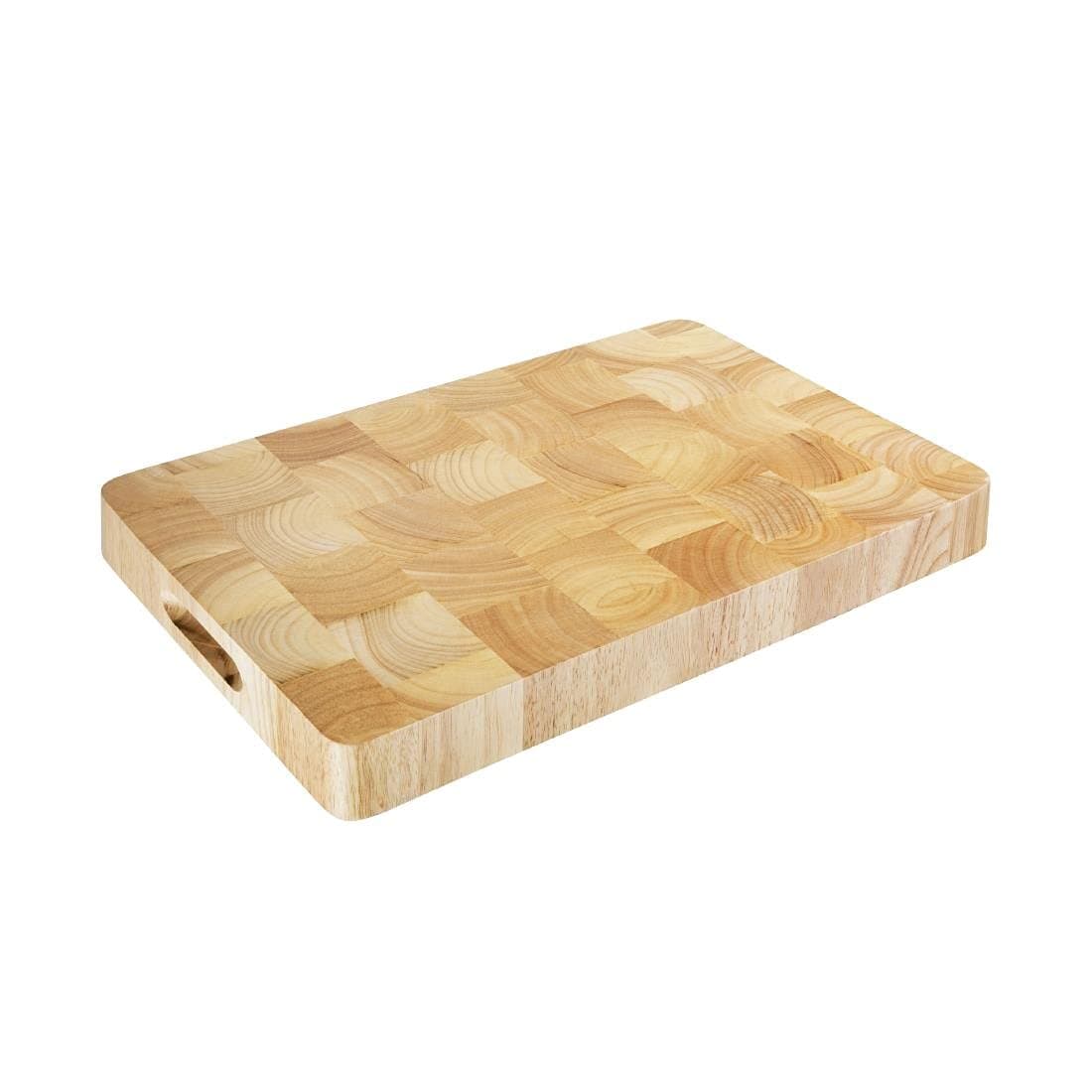 Vogue Rectangular Wooden Food Grade Kitchen Chopping Board and Serving Tray, Medium, Natural Antibacterial Surface, Size: 45(H) x 455(W) x 305(L)mm | C459