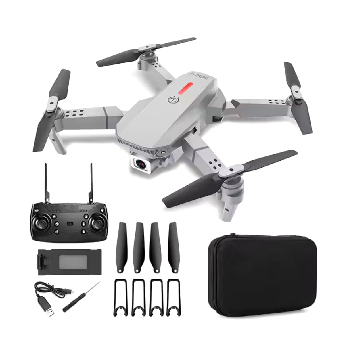 DIGI CORE E88 Pro Drone With Dual Camera 4K UHD For Adults FPV Foldable Remote Control Drone 3D Flips Altitude Hold Gesture One Key Takeoff-Landing APP Control With Carrying Case Mini Drone RC Drone
