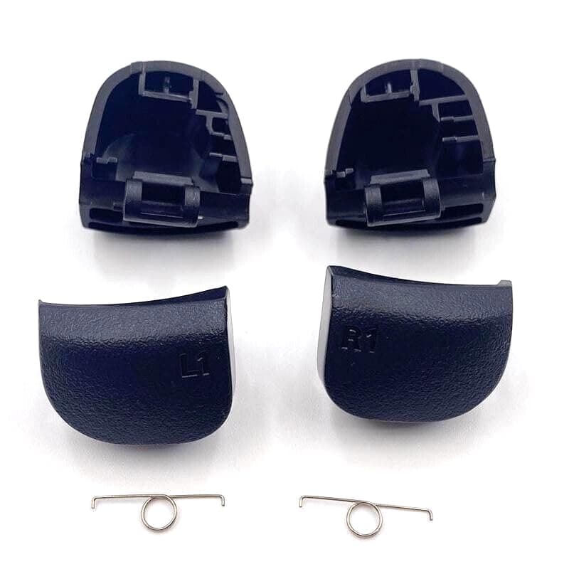 – L2 R2 L1 R1 Trigger Buttons & Springs Replacement Compatible With Playstation PS5 BDM-020 V2.0 Controller(not fit BDM-010)