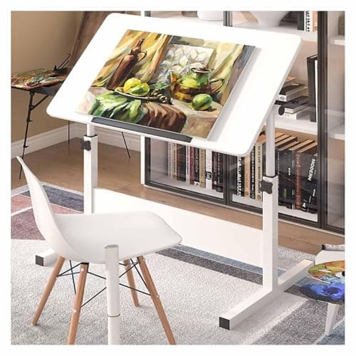 Extra Large Tilting Height Adjustable Drafting Table for Artists, Ideal for Studio, Art Craft and Writing