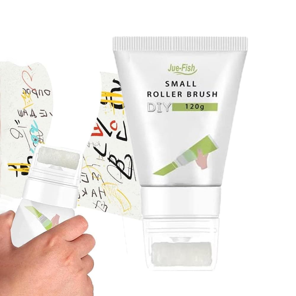 Amerteer 2PCS Spackle Wall Repair Patch Kit | Drywall Magic Crack Filler for Concrete | Wall Putty Spackling Paste for Filling Holes, quick fix, high strength, Small Roller - Wall Paint Solution