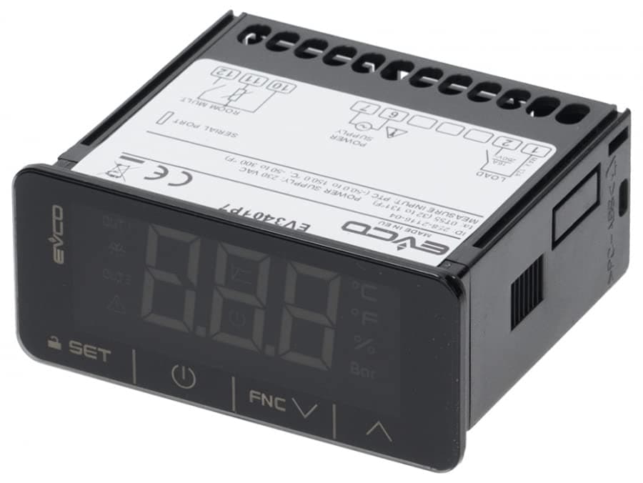 Electronic Controller EVK401P7 EVCO 71x29 mm 230 V Relay: CO-10A(5) Sensor: PTC/NTC AC