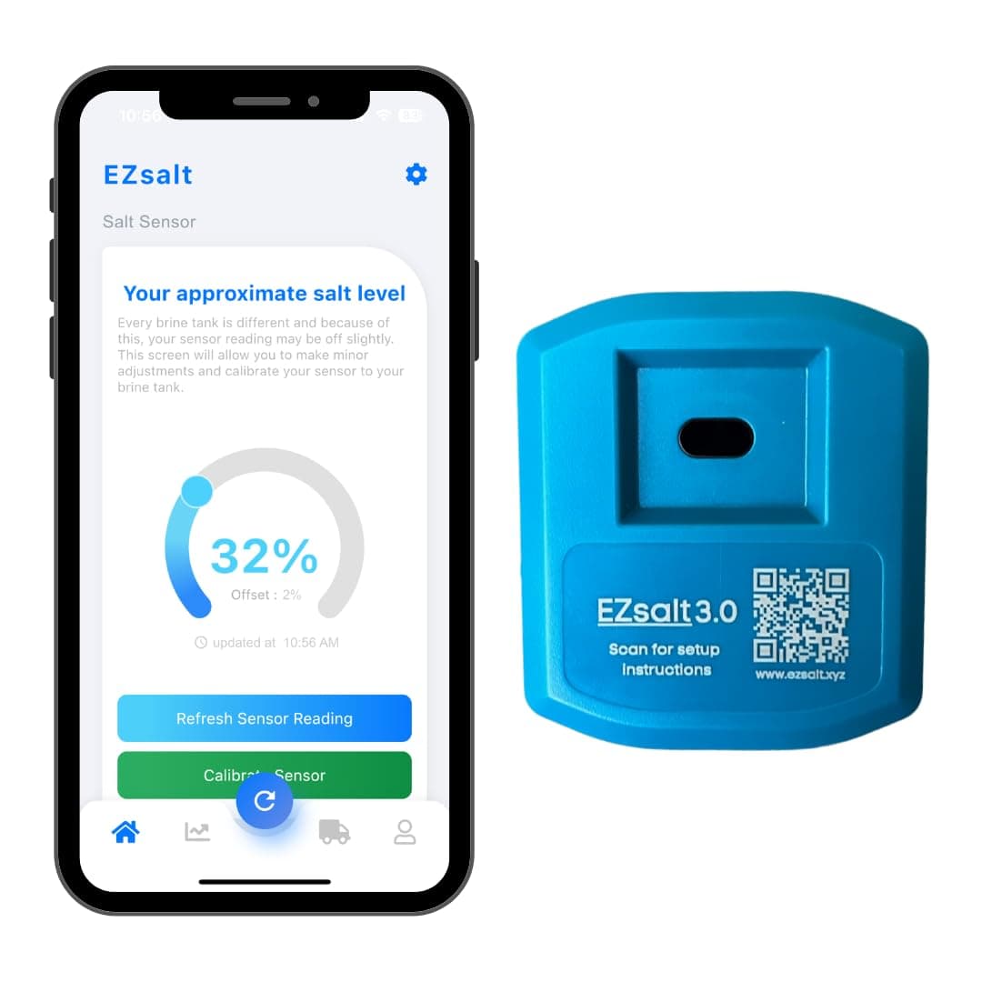 Sensor 3.0 Smart Water Softener Salt Level Sensor with Wi-Fi App Monitoring, Easy Installation, Universal Compatibility, Real-Time Alerts, Never Run Out Of Again, and Protect Against Hard Water