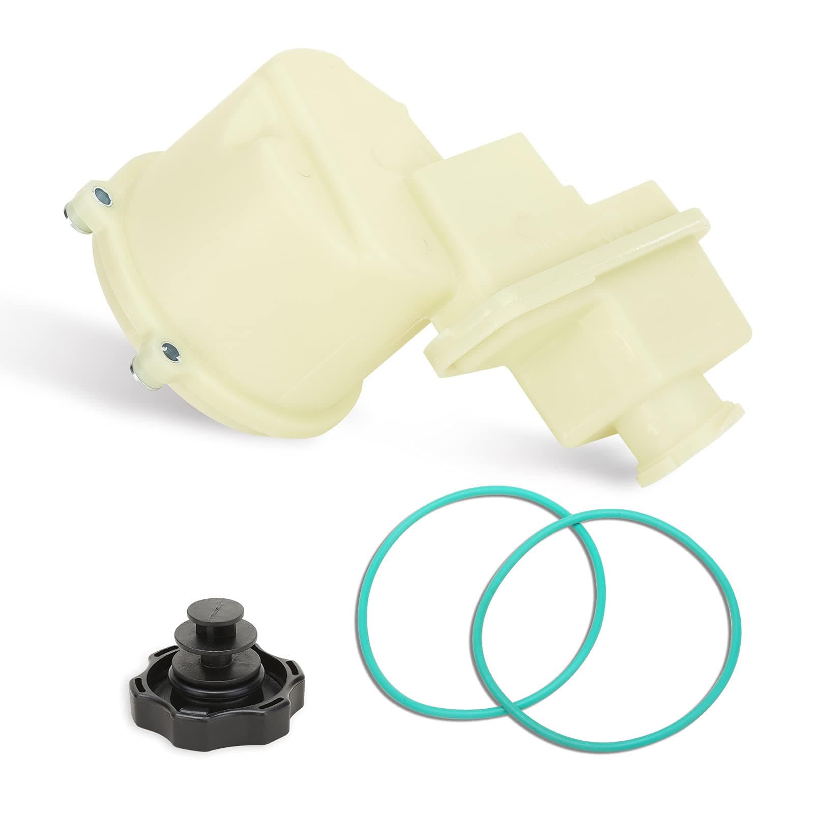 MITZONE Power Steering Pump Fluid Reservoir with Gaskt Compatible with 2011-2014 Chrysler 300 Dodge Challenger 2011-2018 Dodge Charger 3.6L 5.7L V6 V8 Replace # 603-939 68059524AK
