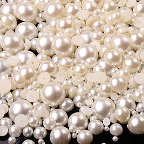 Mixed Flat Back Pearls Mixed Size Nail Pearls for Nails Acrylic Nail Supply Nail Art Rhinestone Decorations New Arrive ZJ1233