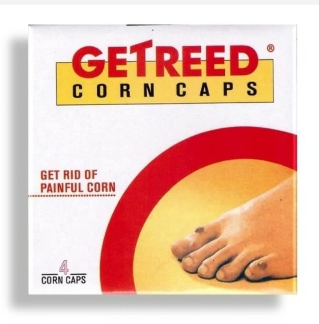 Valentine Remedies Getreed Corn Caps Regular Size (4 Caps) - Pack of 2