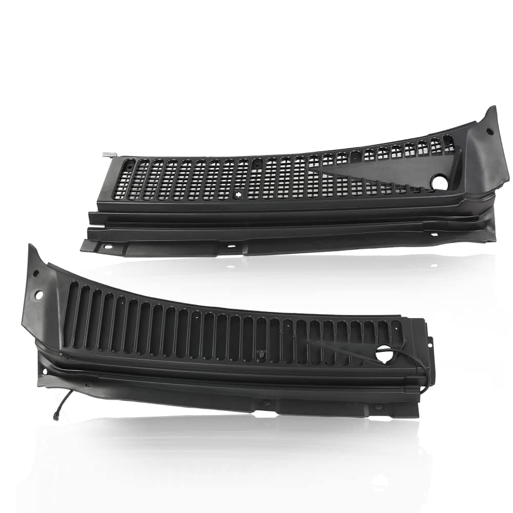 Windshield Wiper Vent Cowl Screen Cover Grille Panel Compatible with Ford F250 F350 F450 F550 Super Duty 1999-2007 /Fit for Ford Excursion 2000-2005 3C3Z-25022A68-AAA 4C3Z-25022A69-AAA