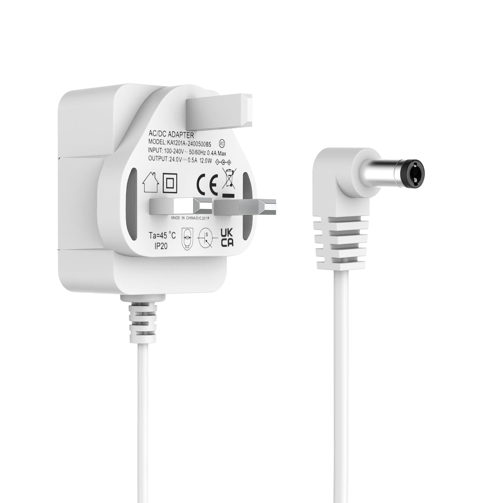 AC/DC Adapter Plug, AC/DC Power Supply Adapter Output 24V/0.5A, 1.4M Charger UK Converter Plug 5.5mm X 2.1mm for Aroma Aromatherapy Diffuser