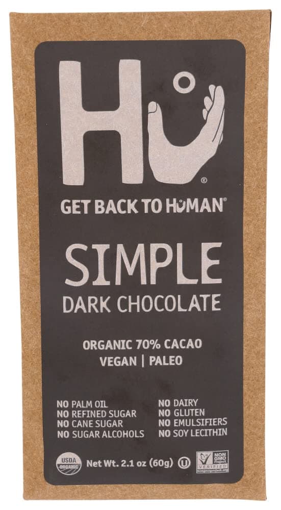 KITCHEN Organic Simple Dark Chocolate Bar, 2.1 OZ