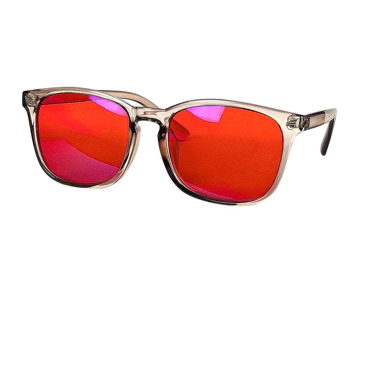 Blue and Green Wavelength Blocking Glasses Disruptive Light Blocking Glasses Red Lens Eliminate Eye Strain 068RD