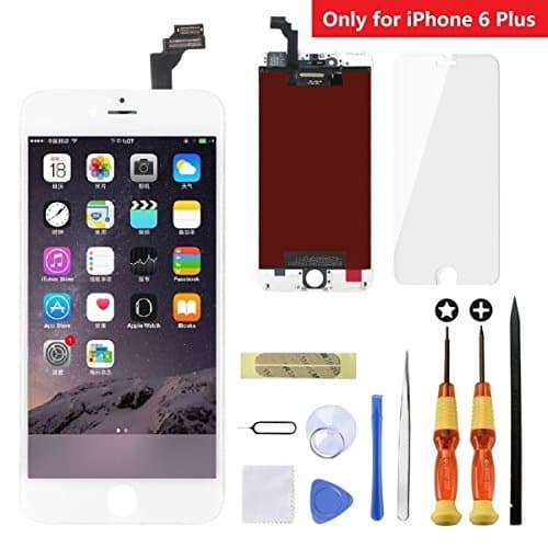 LCD Display Screen Replacement Touch Screen Digitizer Full Set of Assembly （for 5.5 inch iPhone 6 Plus White