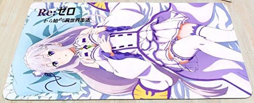 Gaming Mouse Pad Mouse Mat for Anime Re:Zero kara Hajimeru Isekai Seikatsu Emilia Cos Gift 15.7" x 27.5" D
