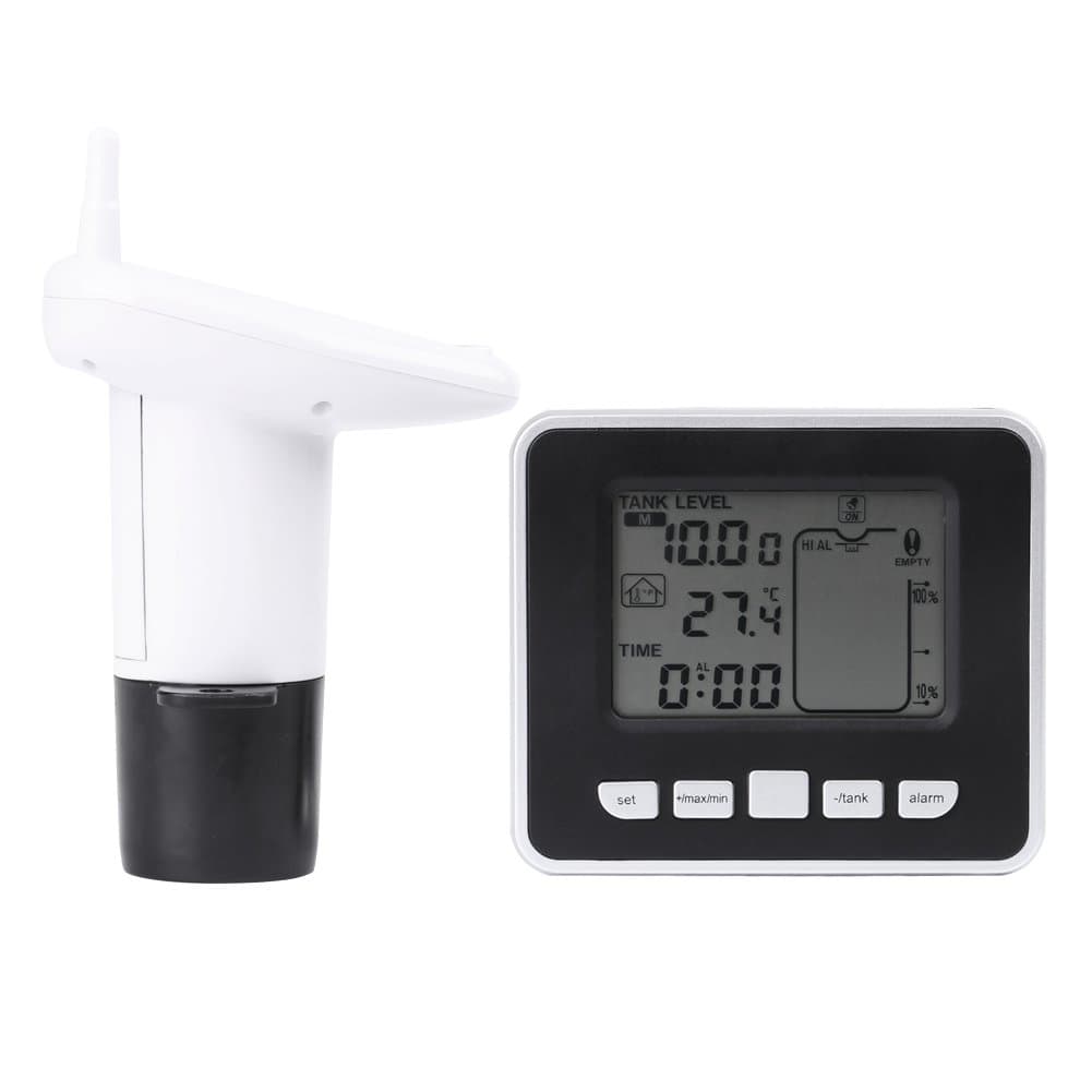 Bewinner Water Level Sensor Transmitter, Ultrasonic & Vacuum Sensor, 3.3 Inch LCD Display