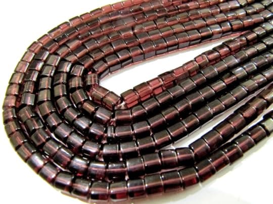 Rhodolite Garnet Color Cube Beads 5mm Size Smooth Box Shape Beads Length 10 inches Long Hydro Quartz Beads Wholesale Prices