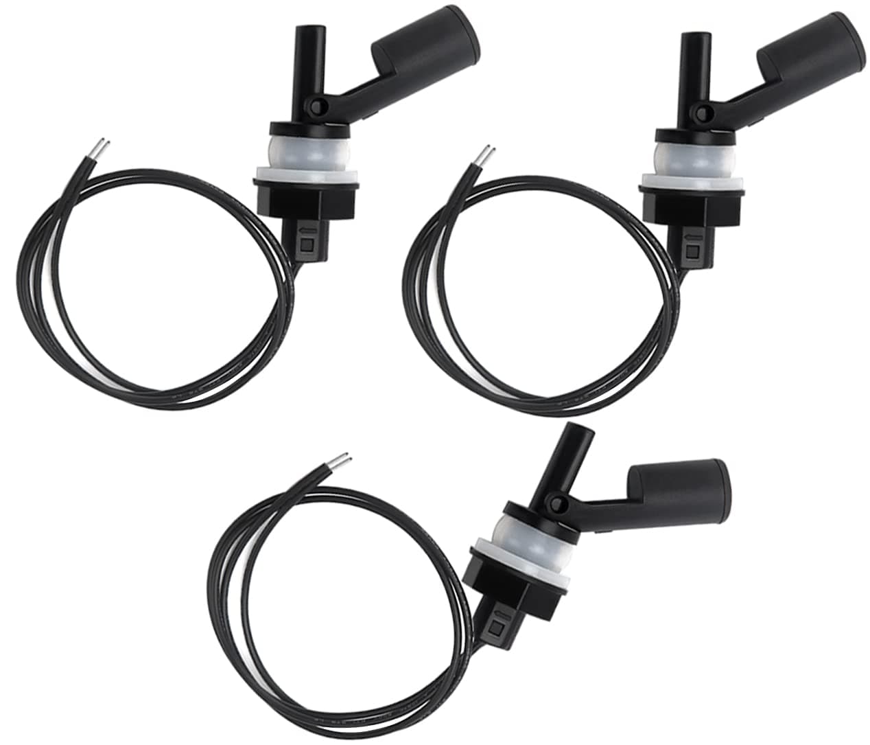 3 PCS 10W Water Liquid Level Sensor, Horizontal Float Switch, PP Side-Mounted Water Level Sensor Controller for Fish Tank Pool