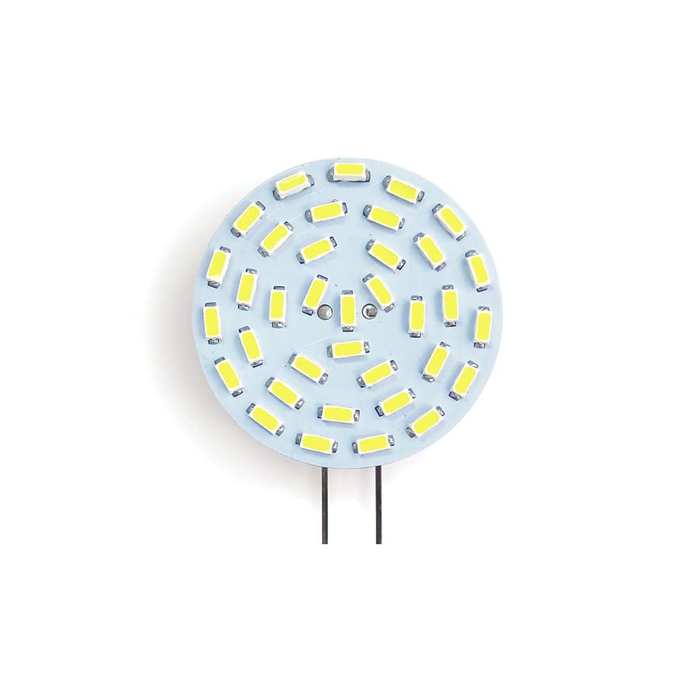 Eco-LED Cold White LED G4 Bulb, with 36 SMD 3014 & Back (90° Angle) Connector(GG4-CW36)