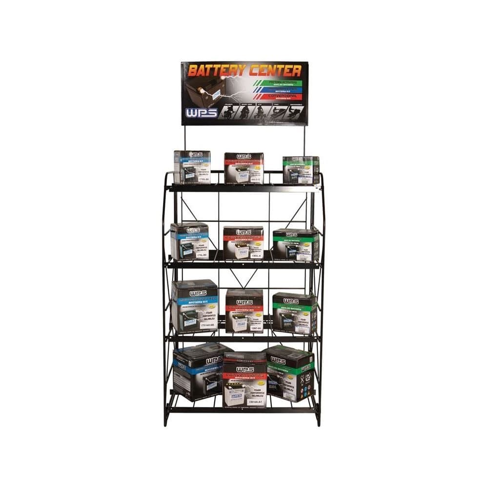 WPS Battery Rack Display and Sign BATTERY RACK