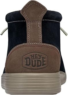 Hey Dude Jo - Desert Boots Men - Lightweight - Natural Wool Lined - Slip On Boots - Memory Foam Insole