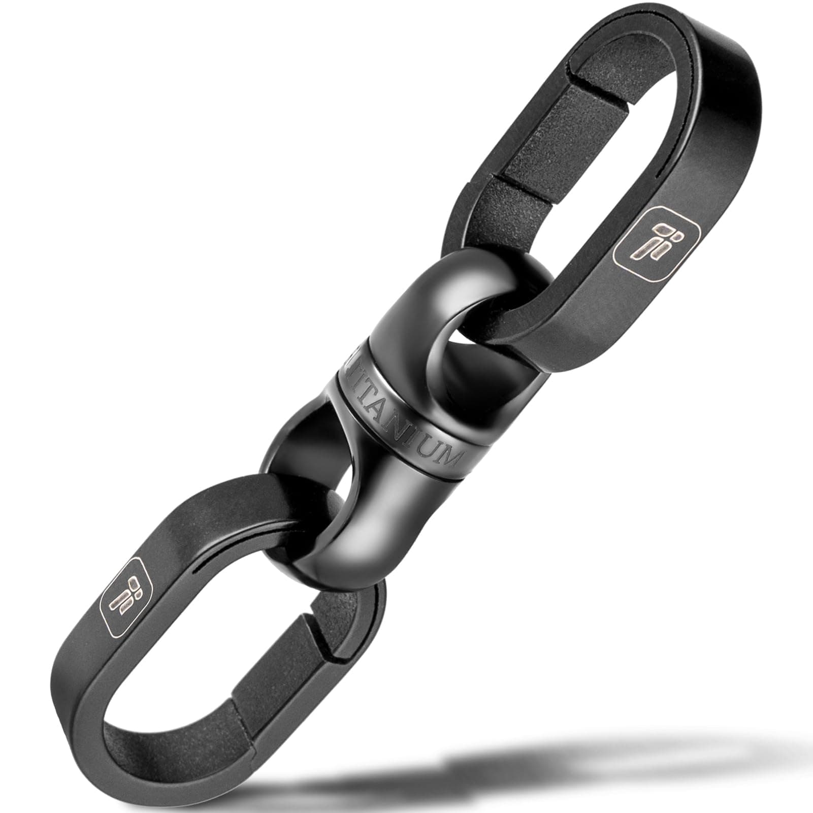 FEGVE Titanium Key Chain Rings, Small Heavy Duty Keychain Mini Key Holder Connector Keyrings for Keys