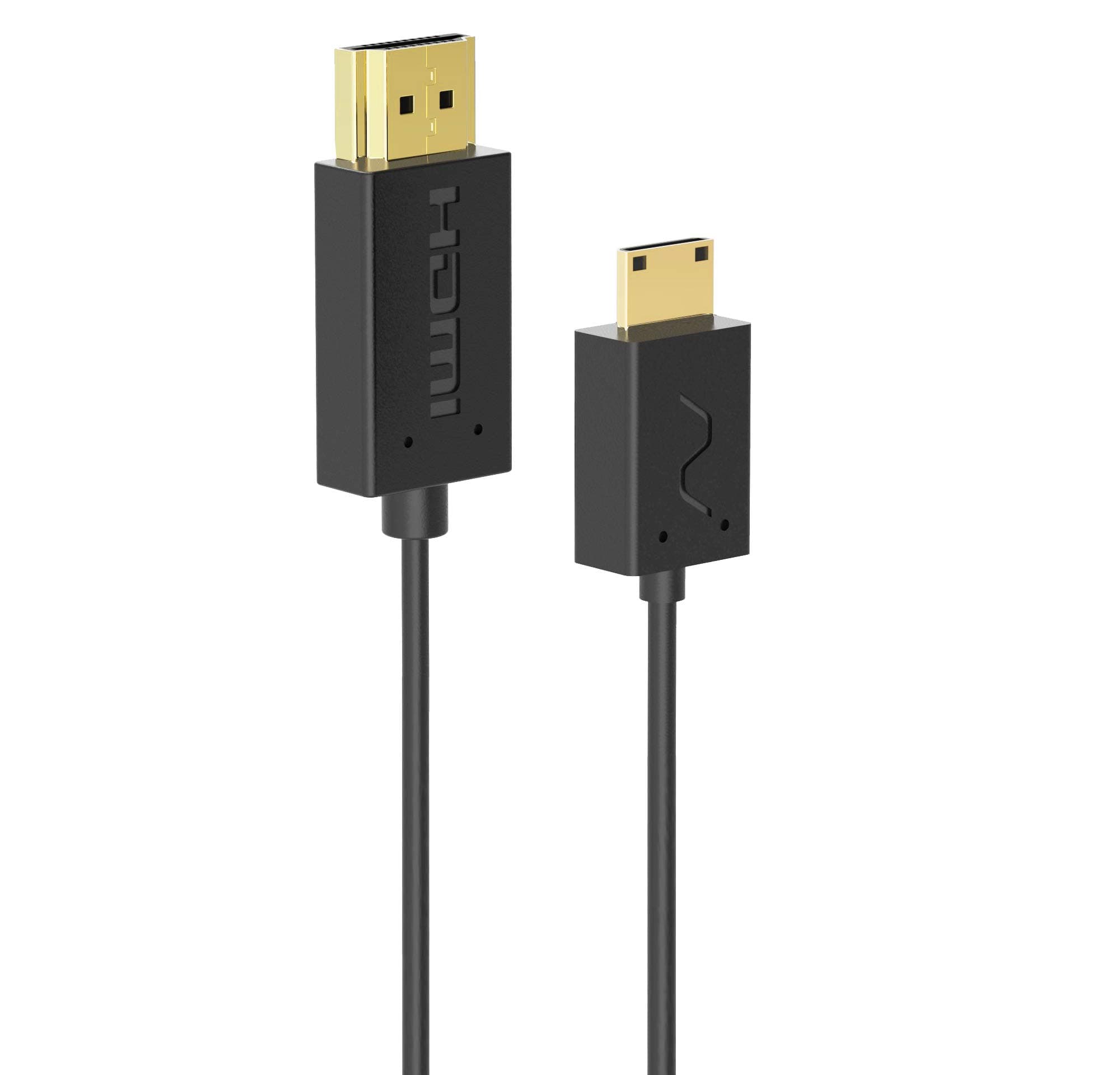 Super Extreme Thin High Speed Mini HDMI Cable (2.6 ft / 0.8 m) - World's thinnest and Most Flexible Mini HDMI Cable