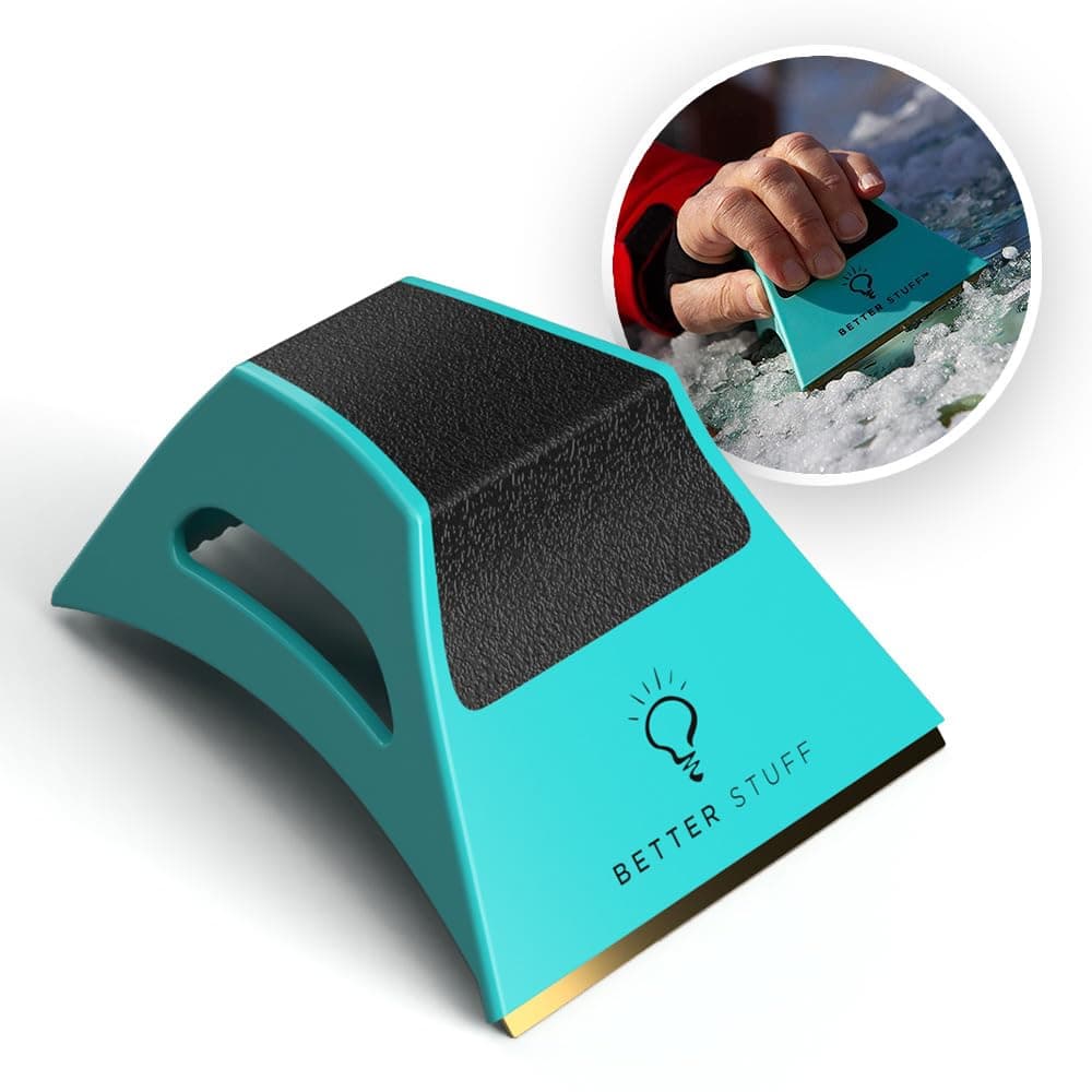 The Better Ice Scraper for Car Windshield | Fast, Efficient, Ergonomic | Magically Remove Ice and Frost from Auto Window | Patented Shape Shifting Technology | Durable Brass Edge | Compact | Pack of 1