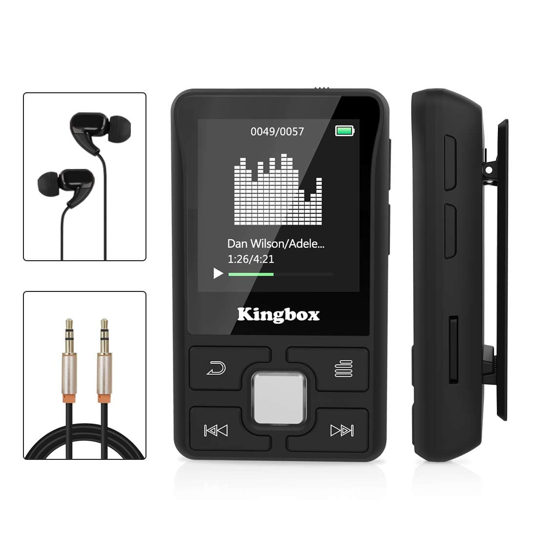 Timoom Kingbox 32GB Bluetooth 4.1 Mini Sport Timoom Player with Clip, HiFi Lossless Sound Music Player, Supports up to 128 GB SD Card Timoom
