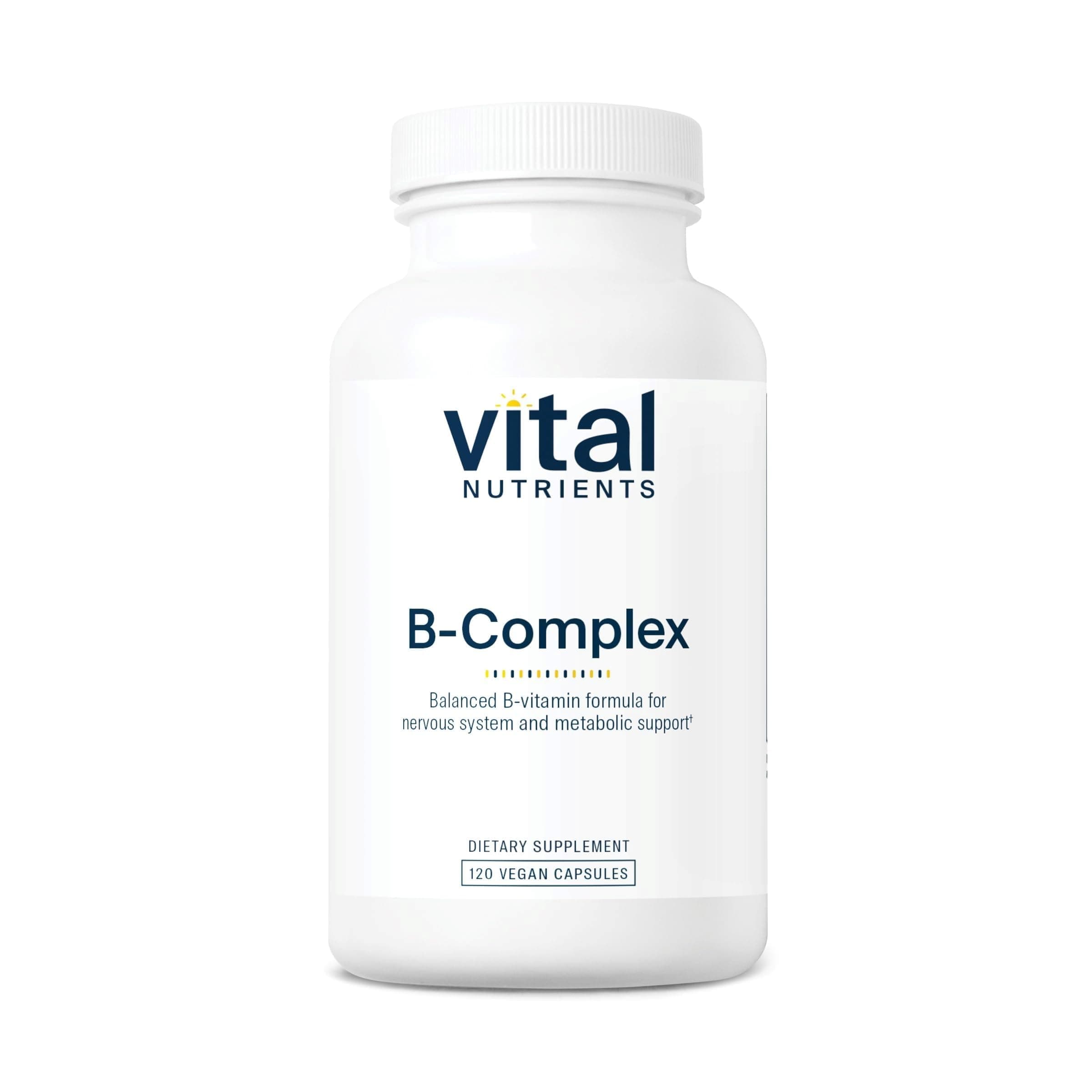 Vitamin B-Complex - Vegan High-Potency Methylated B Complex Vitamins - B Vitamins Support Energy Production, Metabolism, and Heart Health* - Gluten, Dairy, Soy Free - 120 Capsules