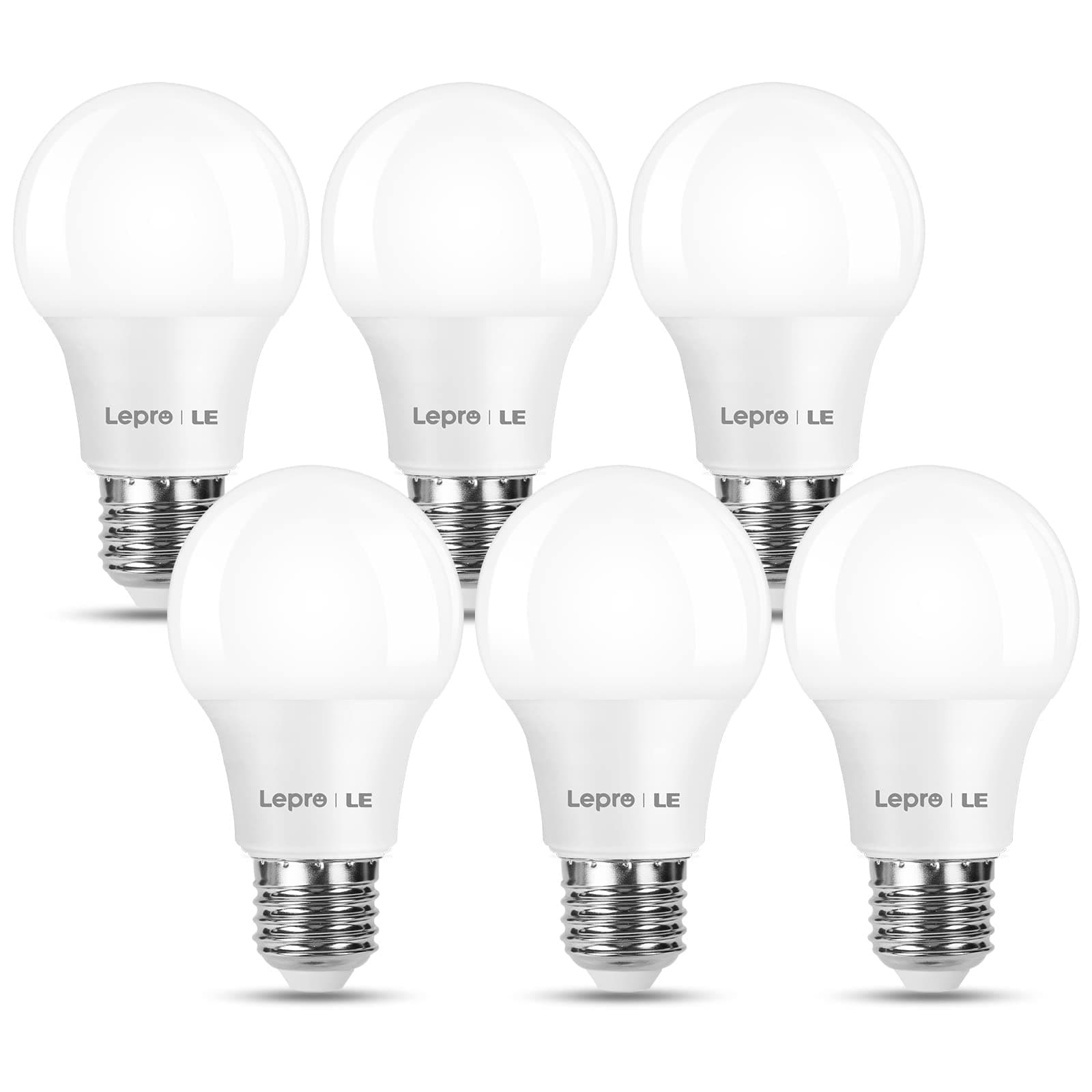 E27 Screw Bulbs 60W Equivalent, Warm White 2700K E27 LED Bulb, 8.5W 806lm Edison Screw ES LED Light Bulb, Energy Saving E27 Bulbs for Lamp, Non-dimmable, Pack of 6